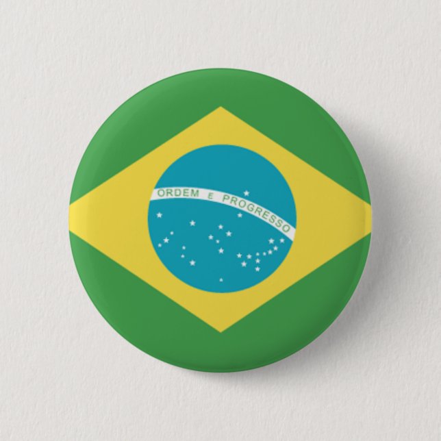 Flagga i Brasilien Knapp (Framsida)