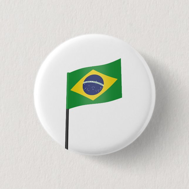 Flagga i Brasilien Knapp (Framsida)
