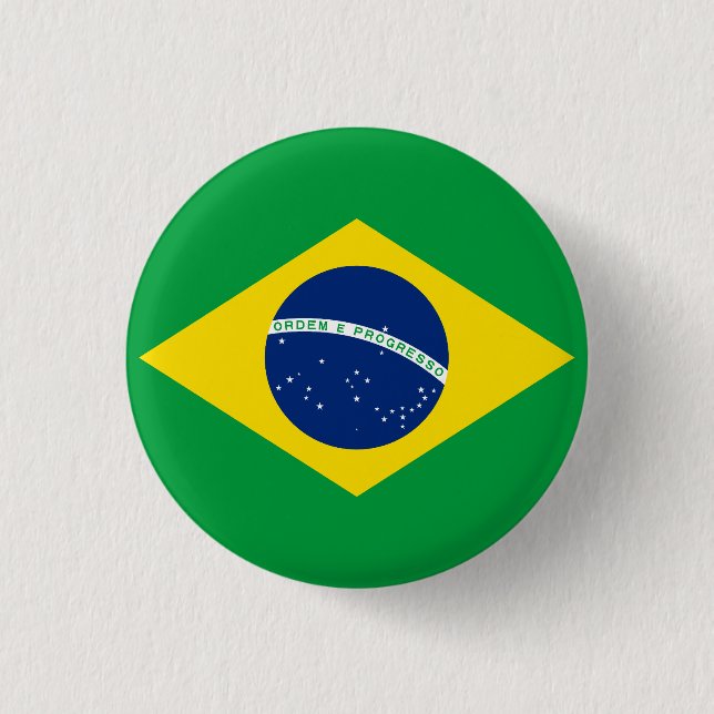 Flagga i Brasilien Knapp (Framsida)