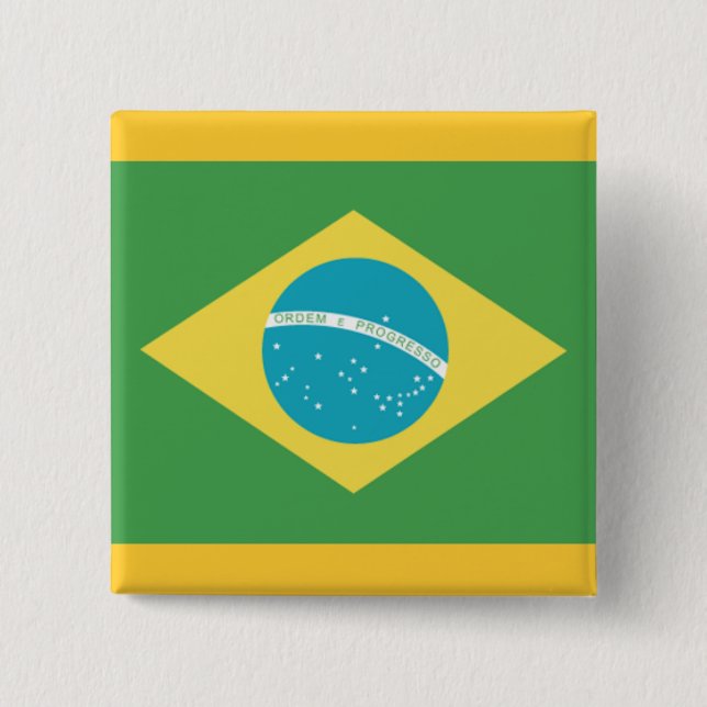 Flagga i Brasilien Knapp (Framsida)