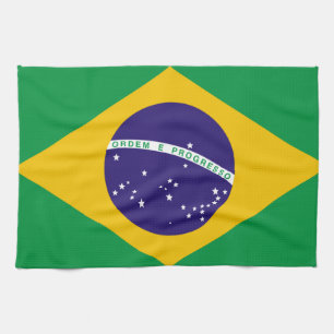 Flagga i Brasilien Kökshandduk