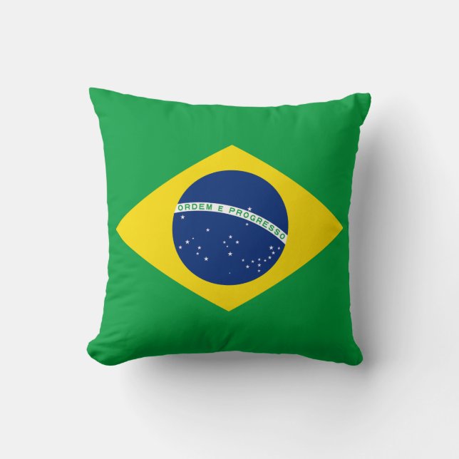 Flagga i Brasilien Kudde (Framsida)