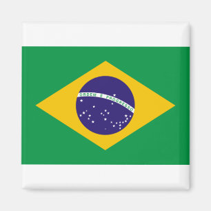 Flagga i Brasilien Magnet