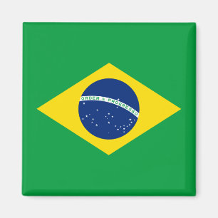 Flagga i Brasilien Magnet