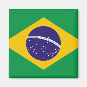 Flagga i Brasilien Magnet