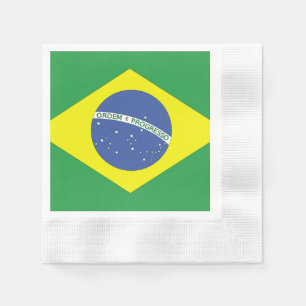 Flagga i Brasilien Pappersservett