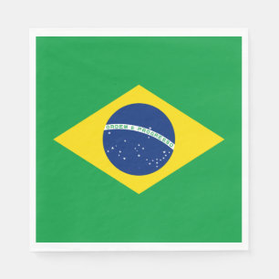 Flagga i Brasilien Pappersservett