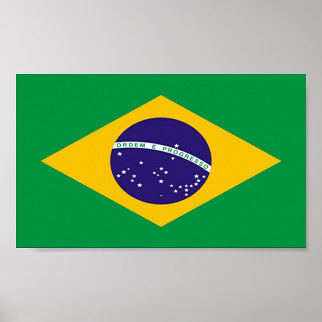 Flagga i Brasilien Poster (Framsidan)
