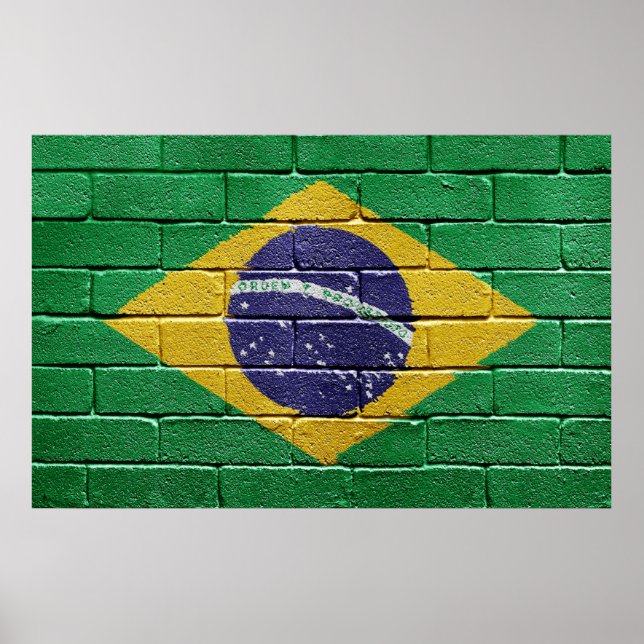 Flagga i Brasilien Poster (Framsidan)