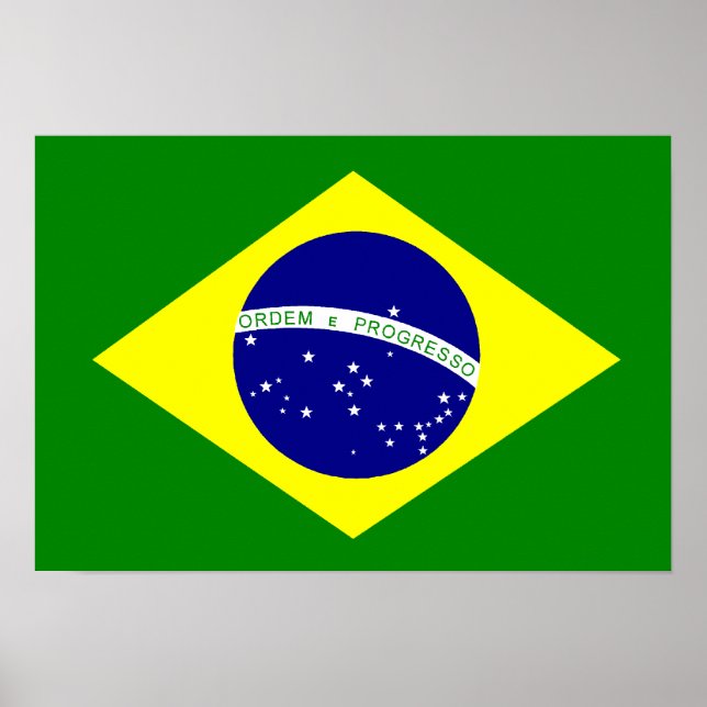 Flagga i Brasilien Poster (Framsidan)