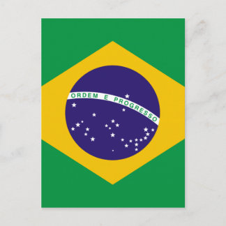 Flagga i Brasilien Vykort