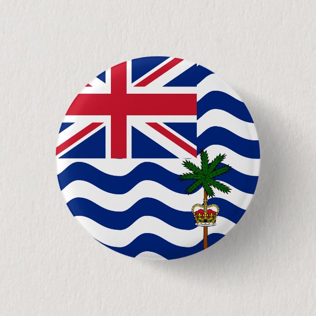 Flagga i Brittiska territoriet i Indiska oceanen Knapp (Framsida)