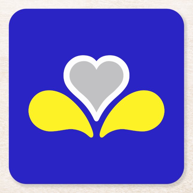 Flagga i Bryssel, Papper Underlägg på Belgiska tor Kvadrat (Framsidan)