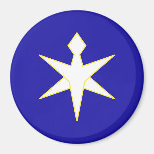 Flagga i Chiba prefecture, Japan Magnet