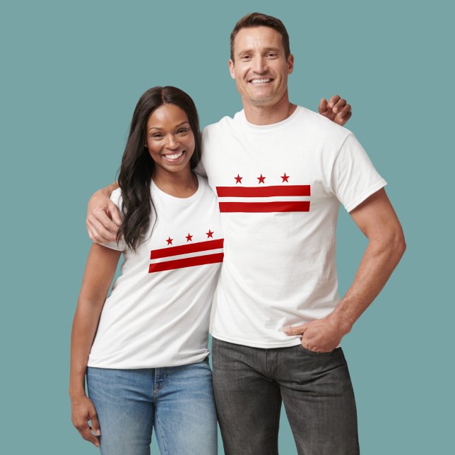 Flagga i Colombia-distriktet T Shirt (Show your DC pride.)