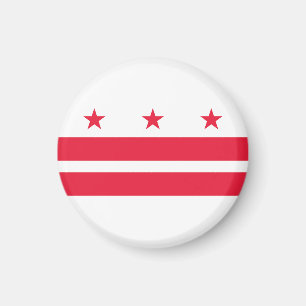 Flagga i Columbia-distriktet (USA) Magnet