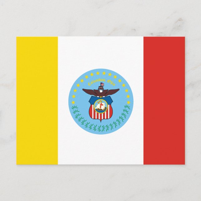Flagga i Columbus, Ohio-vykort Vykort (Framsida)