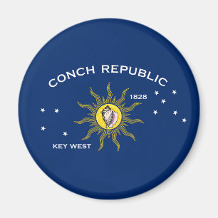Flagga i Conch, Flagga i Nyckel Väster Magnet