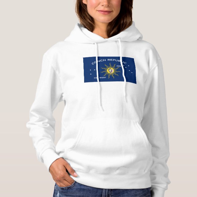 Flagga i Conch, Flagga i Nyckel Väster T Shirt (Framsida)