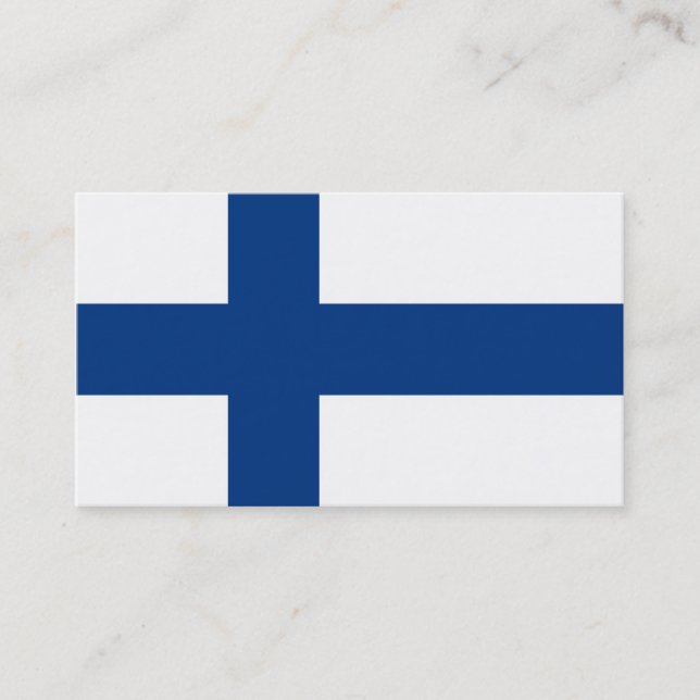 Flagga i de finska Affärskorten Visitkort (Framsida)