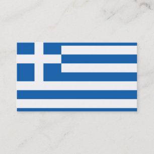 Flagga i de grekiska Affärskorten Visitkort