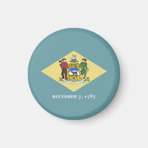 Flagga i delstaten Delaware i USA Magnet