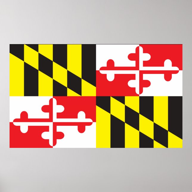 Flagga i delstaten Maryland Poster (Framsidan)