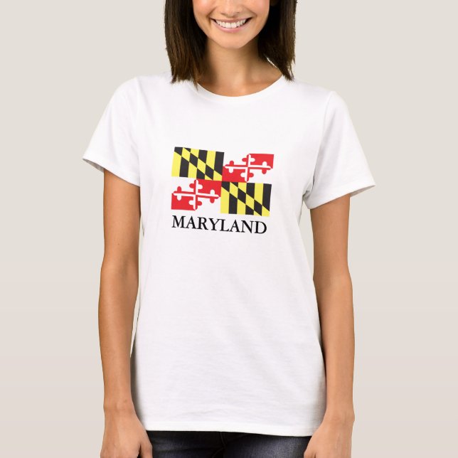 Flagga i delstaten Maryland Tee (Framsida)