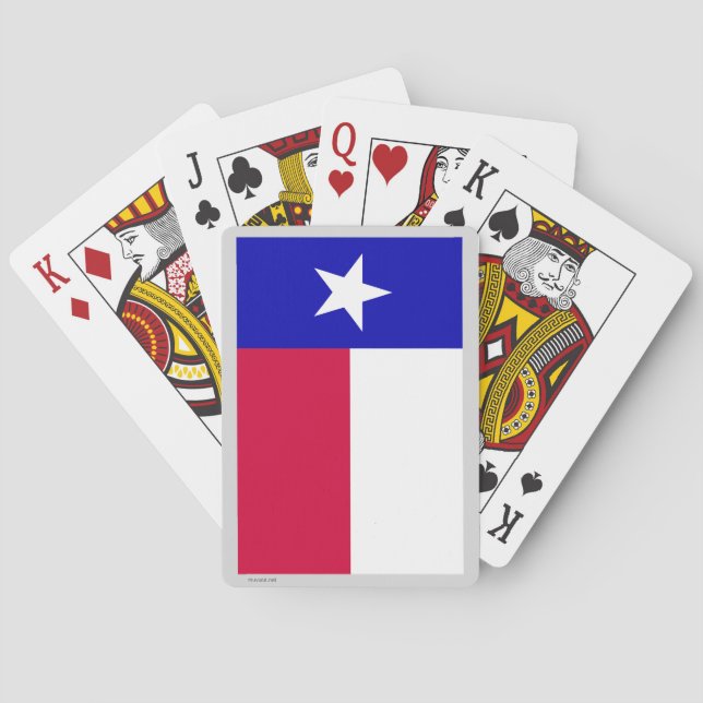 Flagga i delstaten Texas Casinokort (Baksidan)