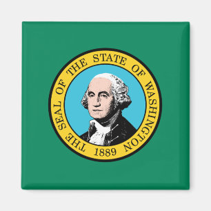 Flagga i delstaten Washington Magnet