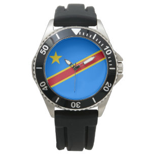 Flagga i Demokratiska republiken Kongo Armbandsur