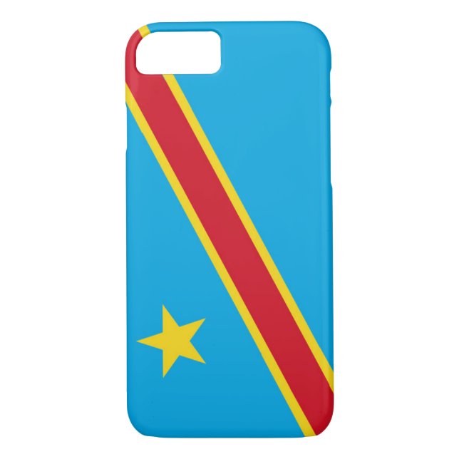 Flagga i Demokratiska republiken Kongo Case-Mate iPhone Skal (Baksida)