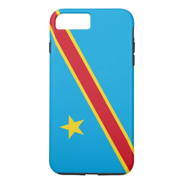 Flagga i Demokratiska republiken Kongo Case-Mate iPhone Skal (Baksida)