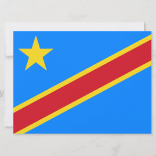 Flagga i Demokratiska republiken Kongo Kort