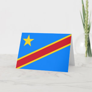 Flagga i Demokratiska republiken Kongo Kort