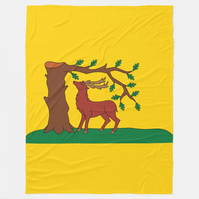 Flagga i det historiska grevskapet Berkshire Ull B Fleecefilt (Framsidan)