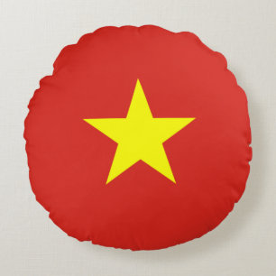 Flagga i det kommunistiska Vietnam Rund Kudde