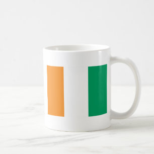 Flagga i Elfenbenskusten Kusten - Drapeau de la Cô Kaffemugg