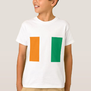 Flagga i Elfenbenskusten Kusten - Drapeau de la Cô T-shirt