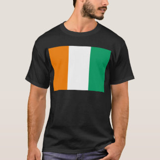 Flagga i Elfenbenskusten Kusten - Drapeau de la Cô Tee Shirt