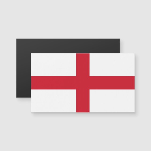 Flagga i England Magnetic Affärskorts (Fram/baksida)