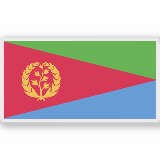 Flagga i Eritrea Klistermärken (Framsida)