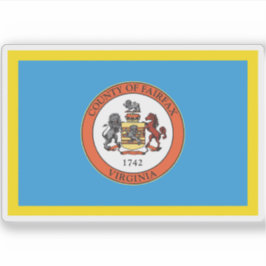Flagga i Fairfax County, Virginia Klistermärken