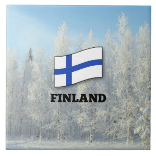 Flagga i Finland, Snö. Kakelplatta