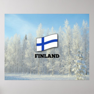 Flagga i Finland, Träd som omfattas av Snö Poster