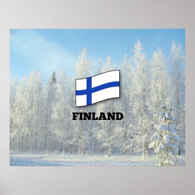 Flagga i Finland, Träd som omfattas av Snö Poster (Framsidan)