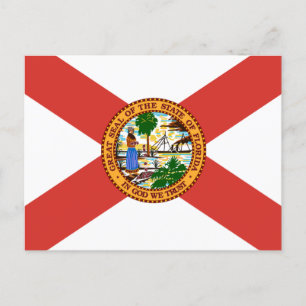 Flagga i Florida Vykort