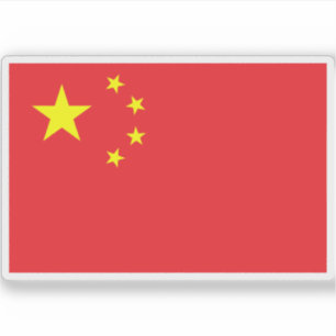 Flagga i Folkrepubliken China Klistermärken