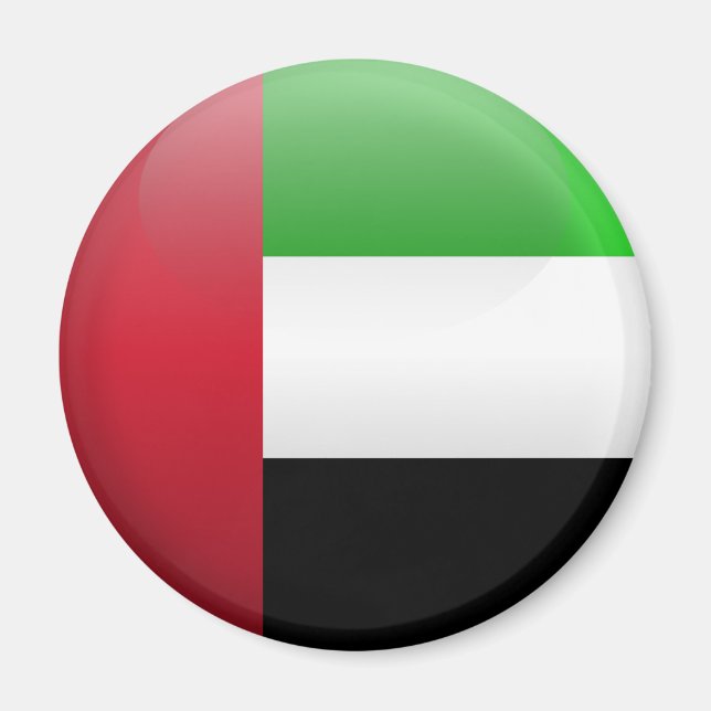 Flagga i Förenade Arabemiraten Magnet (Framsidan)