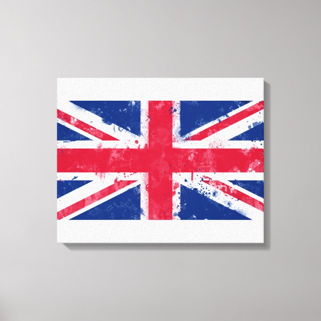 Flagga i Förenade kungariket eller Union Jack Canvastryck (Framsida)